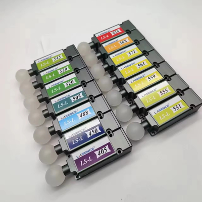 488nm 20mW 50mW 80mW Blue Laser Diode Module for Life Science comprimento de fibra 0,5m