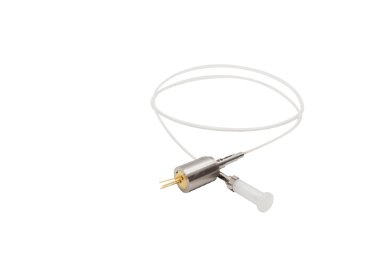 Compacto 520nm Green Laser Fiber Coupled Module com caixa de alumínio anodizado preto