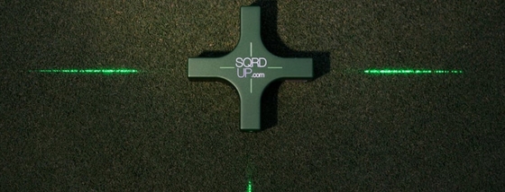 Melhore o seu jogo com o SQRDUP Golf Alignment Aid Visible 545nm Laser 146*146*44mm Tamanho