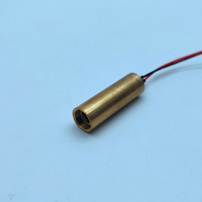 Mini módulo de laser amarelo de 8 mm PWM/50% Ciclo de funcionamento ≤5 mm Diâmetro do feixe para nivelamento a laser