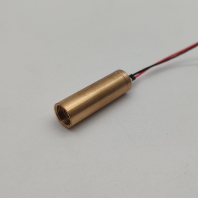 Mini módulo de laser amarelo de 8 mm PWM/50% Ciclo de funcionamento ≤5 mm Diâmetro do feixe para nivelamento a laser
