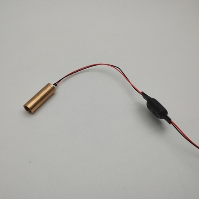 Mini módulo de laser amarelo de 8 mm PWM/50% Ciclo de funcionamento ≤5 mm Diâmetro do feixe para nivelamento a laser